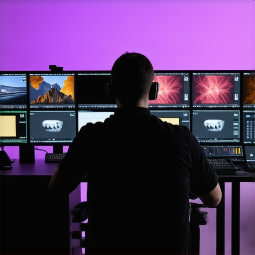 Editor using multiple monitors with sophisticated editing tools
