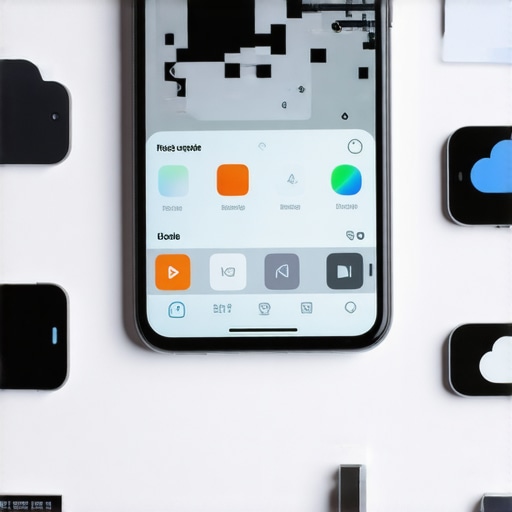 Smartphone with editing apps open and accessories for long-term maintenance