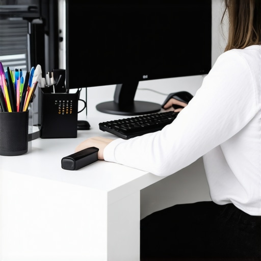 A person cleaning and updating their video editing workstation