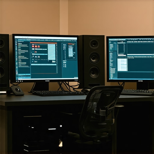 A well-organized editing workstation with hardware and software tools for maintenance