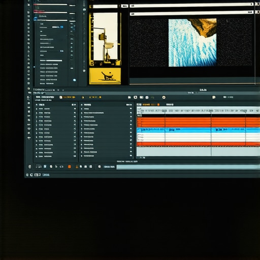 Screens of advanced editing software displaying detailed controls and waveforms