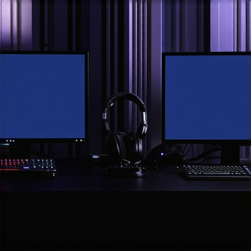 A modern editing setup with multiple devices and clean organization emphasizing maintenance and scalability.