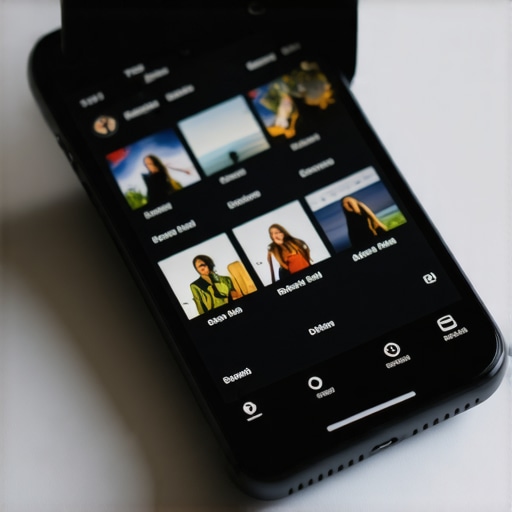 Mobile device displaying advanced editing apps for large files