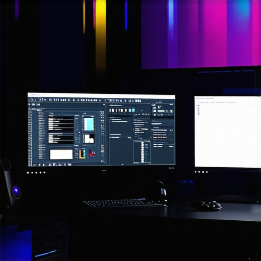A modern editing station with updated software and hardware ready for demanding post-production tasks